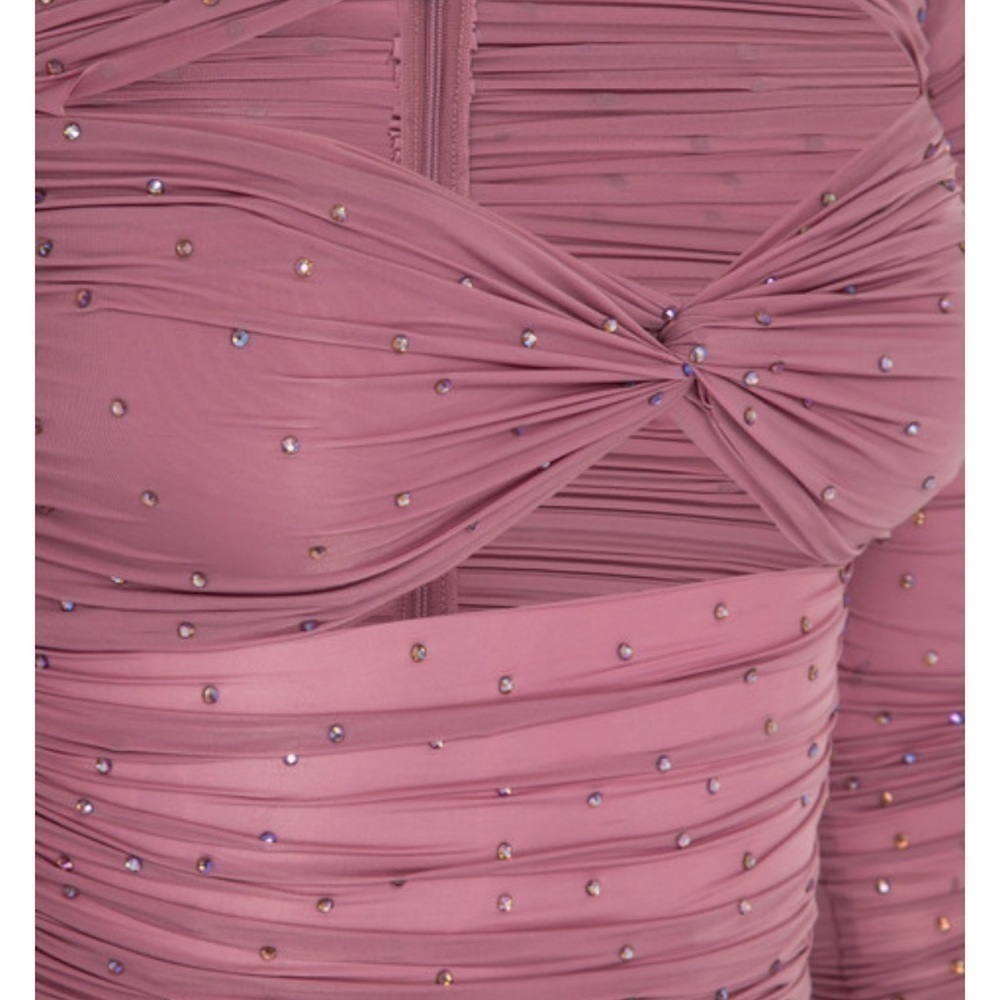 Alex Perry Tinley Ruched Off Shoulder Mini Dress - Picture 8 of 9